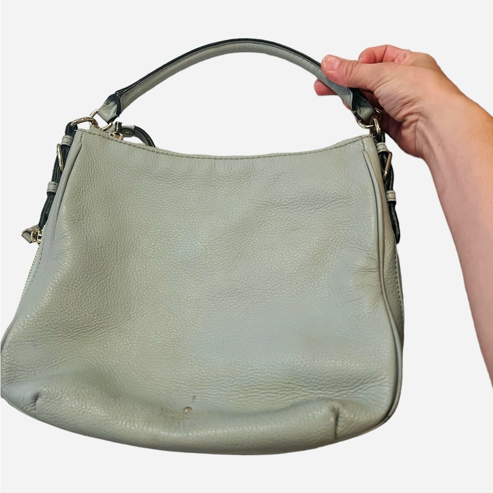 Kate Spade Leather Crossbody Purse | eggshell blue | removable strap